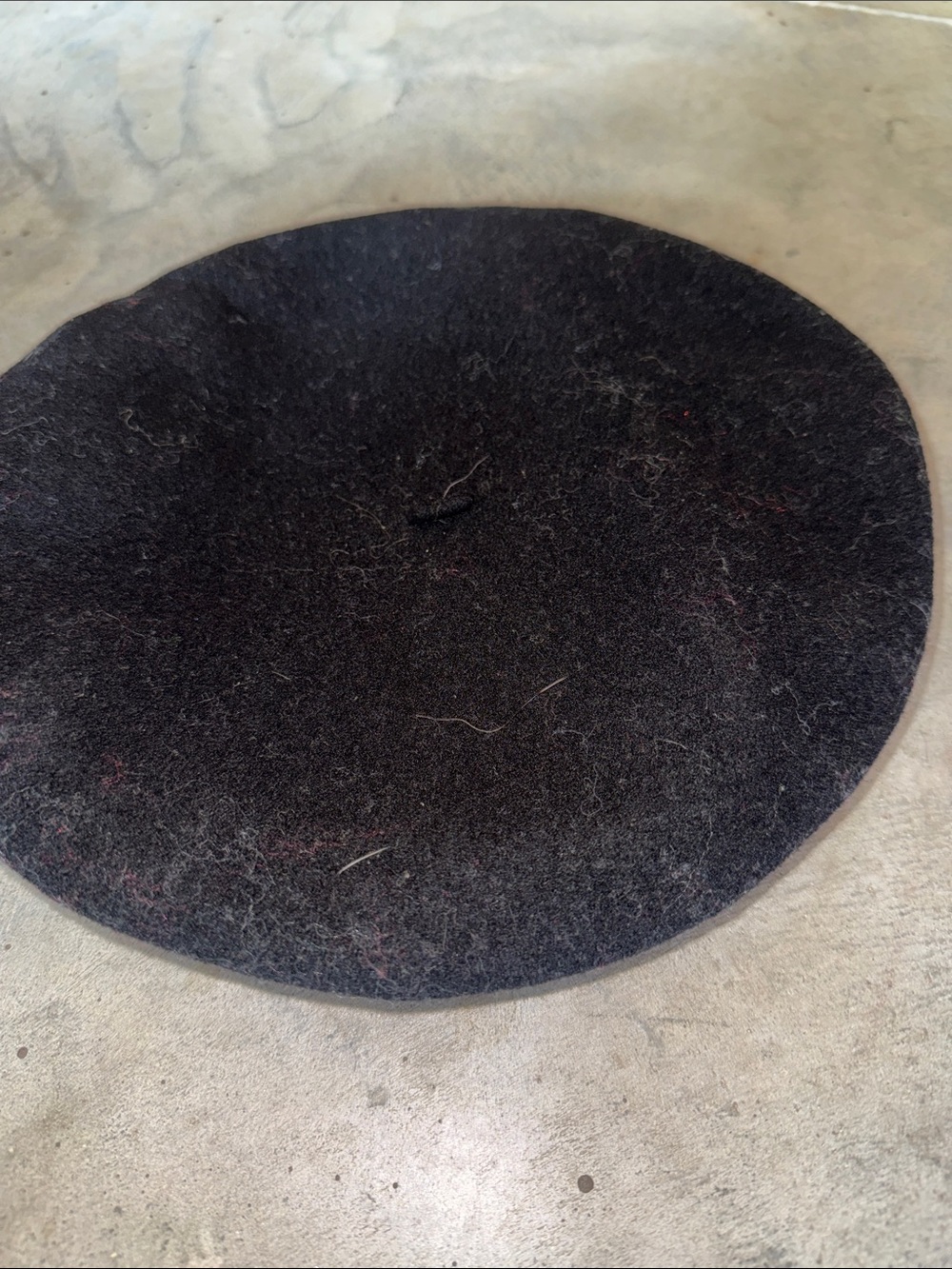 Basque Black Wool Beret